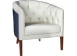 Poltrona Chesterfield Di Design Monoposto Bianca Elegante Poltrona Lounge