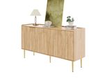 Fortuna Lai Modern And Simple Credenza Moderna Credenza Armadio Credenza Spazio Contenitivo Buffet Set Soggiorno, 140L X 38B X 75H(Cm)