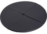 Tappetino Per Pole Dance Fortuna Lai, Tappetino Rotondo In Plastica Dello Spessore Di 5 Cm Per Esercizi Di Pole Dance, Ginnastica, Yoga, Nero