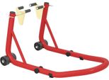 Fortuna Lai Set Di Cavalletti Per Moto Anteriori/Posteriori Cavalletto Di Montaggio Sollevatore Per Moto Fino A 544 Kg Cavalletto Per Moto Per Ruota Posteriore Acciaio Rosso