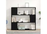 Maison Exclusive - Mobile Tv Nero Effetto Rovere 100 X 24 X 94 Cm