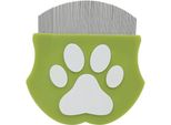Inf Mini Pettine Antiparassitario Per Cani E Gatti, Toelettatura Viso Verde