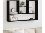 Maison Exclusive - Mensola Da Parete Effetto Rovere Nero 99X15X60 Cm Materiale Ligneo