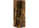 Vidaxl Scaffale Laterale Rovere Affumicato 33 X 32 X 100,5 Cm Materiale Ligneo