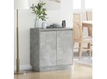 Maison Exclusive - Credenza Led Grigio Cemento 71 X 34,5 X 75 Cm Materiale Ligneo
