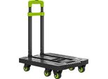 Carrello A Mano Pieghevole Fortuna Lai Carrello Di Trasporto In Metallo Con Ruote E Maniglia Regolabile 49 X 35 X 102 Cm Verde