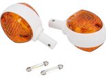 Set: Lampeggiatore In Bianco, Tappi Per Indicatori Di Direzione Arancione + Led 12V 12V - Per Simson KR51/1 Swallow, KR51/2 Swallow, SR4-2 Star, SR4-3