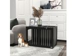Fortuna Lai Gabbia Per Cani Per La Casa, Cuccia Per Cani, Gabbia Per Animali Domestici Di Taglia Media, Box Per Cani Con Porte, Casetta Per Cani, Gabbia Da Trasporto, Nero, 80 X 50 X 56,5 Cm