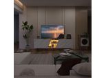 Mobile Tv Unboxg 220 Cm Con Effetto Marmo, Mobile Tv Con Illuminazione A Led, Spazio Contenitivo E Ripiani Aperti, Design Moderno, 220 × 34,5 × 67,7 Cm