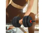 Fortuna Lai Set Manubri 2 In 1 25 Kg Manubri Regolabili E Bilancieri Professionali Allenamento Con Manubri E Sollevamento Pesi Per Il Fitness A Casa