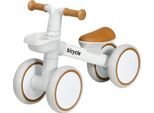 Bicicletta Senza Pedali Fortuna Lai, Sedile Regolabile, Ruote Silenziose, Per Bambini Da 1 A 3 Anni, Fino A 20 Kg, Marrone/Bianco