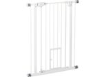 Fortuna Lai Barriera Di Sicurezza Per Cani E Bambini Senza Forature, Con Chiusura Automatica, 74-80 Cm, Protezione Per Scale