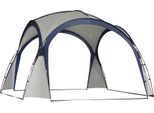 Fortuna Lai Tenda Da Campeggio Tenda Da Giardino Tenda Da Festa Tenda Parasole Resistente Alle Intemperie Asta In Fibra Di Vetro + Poliestere Bianco Crema + Blu 3,5 X 3,5 X 2,3 M