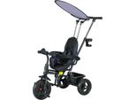 Fortuna Lai Triciclo Per Bambini 6 In 1 Con Barra Di Spinta, Tettuccio, Cintura Di Sicurezza, Cestino Portaoggetti, Per Bambini Da 1 A 5 Anni, Blu Scuro