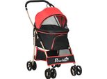 Carrello Per Cani Fortuna Lai, Trolley Per Cani 2 In 1, Borsa Da Trasporto, Passeggino Pieghevole Per Cani Con Cuscino, Per Cani Di Piccola Taglia, Gatti, Finestra In Rete, Tessuto Oxford