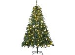 Fortuna Lai Albero Di Natale Artificiale 180 Cm Albero Di Natale Artificiale Con Illuminazione A Led, Palline, Albero Di Natale Con 745 Punte, Decorazioni Natalizie Incl. Supporto In Metallo Per Interni