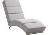 Fortuna Lai Poltrona Relax Poltrona Reclinabile Poltrona Lounge Poltrona Imbottita Chaise Longue Con Effetto Lino, Gambe In Acciaio Poltrona Relax Per Soggiorno Grigio Chiaro