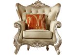 Poltrona Chesterfield Beige Classico Soggiorno Mobili In Ecopelle