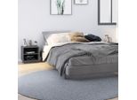Maison Exclusive - Comodini 2 Pz. Grigio 40X34X40 Cm Legno Massello Di Pino
