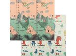Fortuna Lai Tappetino Da Gioco Per Neonati 196 X 176 X 1,5 Cm Pieghevole Tappetino Da Gioco Double Face Multicolore