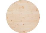 Maison Exclusive - Piano Tavolo Ø80X2,5 Cm In Legno Massello Di Pino
