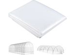Fortuna Lai Telo Per Serra 8X10 M Impermeabile Telo Da Giardino Con Protezione Uv, Telo In Plastica Extra Spesso E Resistente Agli Strappi, Telo Di Copertura Per Tunnel Di Plastica Per Serra, Telo Per Tunnel Per Esterni Trasparente