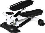 Fortuna Lai Mini Stepper Attrezzo Fitness Compatto Con Schermo Lcd Pedali Grandi Metallo Abs Bianco Nero 48X34X21Cm Ideale Per La Casa