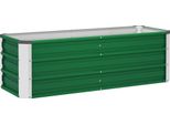 Fortuna Lai Aiuola Rialzata In Acciaio Aiuta Da Giardino Con Guanti 125X47X40Cm In Verde Per Ortaggi E Fiori