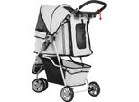 Fortuna Lai Carrello Per Cani Buggy Per Cani Buggy Cani Gatti Multicolore (Grigio)