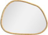Specchio Da Parete Asimmetrico Fortuna Lai 80X60 Cm Specchio Da Bagno Con Cornice In Legno Antiruggine, Decorazione Moderna Per Bagno, Soggiorno, Corridoio, Camera Da Letto