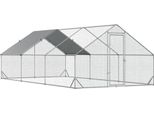 Pollaio Fortuna Lai, 3 X 6 X 2 M, Recinto All'aperto Xxl, Pollaio Da Esterno Con Ombra, Tetto, Per 12-18 Galline, Anatre, Conigli, Acciaio