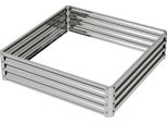 Fortuna Lai Aiuola Rialzata, Fioriera, Orto, Vaso Per Piante, Aiuola Per Erbe Aromatiche Per Giardino, Terrazza, Balcone, Acciaio, Argento, 120 X 120 X 30 Cm