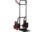 Fortuna Lai Carrello Saliscale Carrello Da Trasporto 150 Kg Carrello Regolabile In Altezza Pieghevole In Acciaio 45 X 60 X 109 Cm Per Trasporti Facili