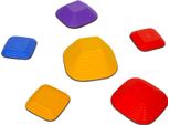 Fortuna Lai Pietre Di Fiume, 6 Pezzi. Pietre Di Equilibrio Di Forma Quadrata, Impilabili E Antiscivolo. Pietre Impilabili Con Carico Massimo Di 80 Kg, Per Bambini Dai 3 Agli 8 Anni, Colorate.