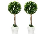 Fortuna Lai Lavanda Artificiale Set Da 2 Grandi 60 Cm Pianta Artificiale, Piante Artificiali In Vaso, Fiori Artificiali In Plastica Realistici Per Soggiorno, Camera Da Letto, Ufficio, Giardino, Decorazione Moderna