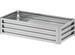 Fortuna Lai Aiuola Rialzata In Acciaio, Resistente Alle Intemperie Aiuola Da Giardino Fioriera Antiruggine Vaso Da Fiori 120X60X30,5 Cm Per Giardino Balcone, Aiuola Per Fiori, Piante, Ortaggi