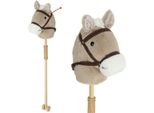 Fortuna Lai Cavallo A Dondolo Cavalli A Dondolo Con Suono, Rotelle, Cavallo A Dondolo Per Bambini Dai 24 Mesi In Su, Grigio