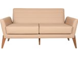 Divano In Pelle Beige Per Soggiorno Divano A 3 Posti In Ecopelle Di Design