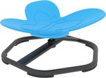 Fortuna Lai Sedia Girevole Sensoriale Per Bambini, A Forma Di Farfalla, Favorisce L'equilibrio E La Coordinazione, Plastica, Metallo, Blu