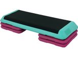 Fortuna Lai Stepper Aerobic Fitness Stepper Regolabile In Altezza 10 Cm 15 Cm 20 Cm Pvc Pp Nero Verde Viola 110X40X20 Cm Per Un Allenamento Efficace