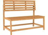 Fortuna Lai Panchina Da Giardino A 2 Posti In Legno, Resistente Alle Intemperie, Resistente Ai Raggi Uv, Mobili Da Giardino Con Schienali Convertibili, Panchina Da Parco Con Portata Massima 240 Kg, Panchina In Legno Per Balcone, Terrazza, Giardino, 110X61X89 Cm, Teak