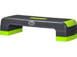 Stepper Aerobico Fortuna Lai, Regolabile In Altezza Su 3 Livelli, Fino A 150 Kg, 78 X 28 X 20 Cm, Grigio/Verde