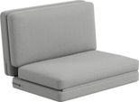 Fortuna Lai Divano Letto 3 In 1 Pieghevole Con Rivestimento In Velluto, Imbottito, Portata Massima 240 Kg, Per Camera Da Letto, Soggiorno, Grigio Chiaro