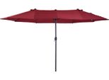 Ombrellone Fortuna Lai Ombrellone Da Giardino 455 X 270 Cm Ombrellone Da Mercato Ombrellone Doppio Ombrellone Da Terrazza Con Manovella Rosso Vino Ovale