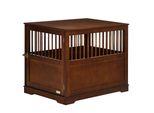 Fortuna Lai Gabbia Per Cani Con Ripiano Elegante Cuccia Per Cani Di Taglia Media Porta Interna Con Serratura Marrone 80,5X59,5X67,5 Cm
