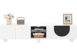 Fortuna Lai Mobile Tv Moderno, Supporto Tv, Pannello Tv, Supporto Tv Basso. Design Unico. 180 X 40 X 41,5 Cm (L X P X A)