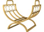 Fortuna Lai Scaffale Per Legna Da Ardere Per Interni 46 X 36 X 41 Cm Scaffale Per Legna Da Ardere Per Caminetto Stufa Metallo Oro