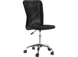 Sedia Da Ufficio Fortuna Lai Senza Braccioli, Sedia Da Scrivania Ergonomica, Regolabile In Altezza, Portata Massima 100 Kg, Nera