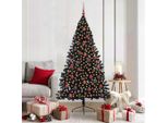 Maison Exclusive - Albero Di Natale Artificiale Preilluminato Nero 180 Cm Pvc
