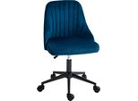 Fortuna Lai Sedia Da Ufficio Sedia Girevole Regolabile In Altezza Sedia Da Salotto Sedia Da Scrivania Blu Con Design Ergonomico